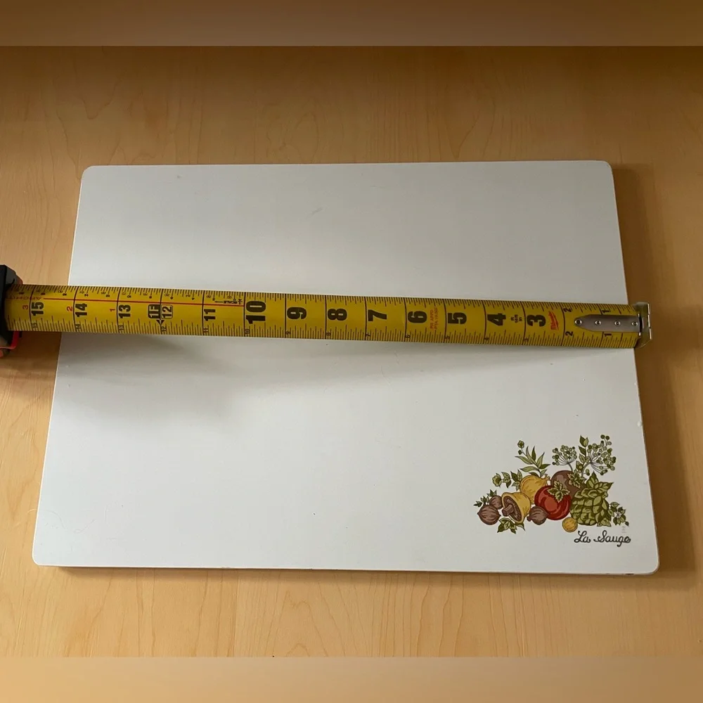 VTG Corningware’s Spice of Life Pattern “La Sauge” Glass Cutting Board. - Picture 7 of 8